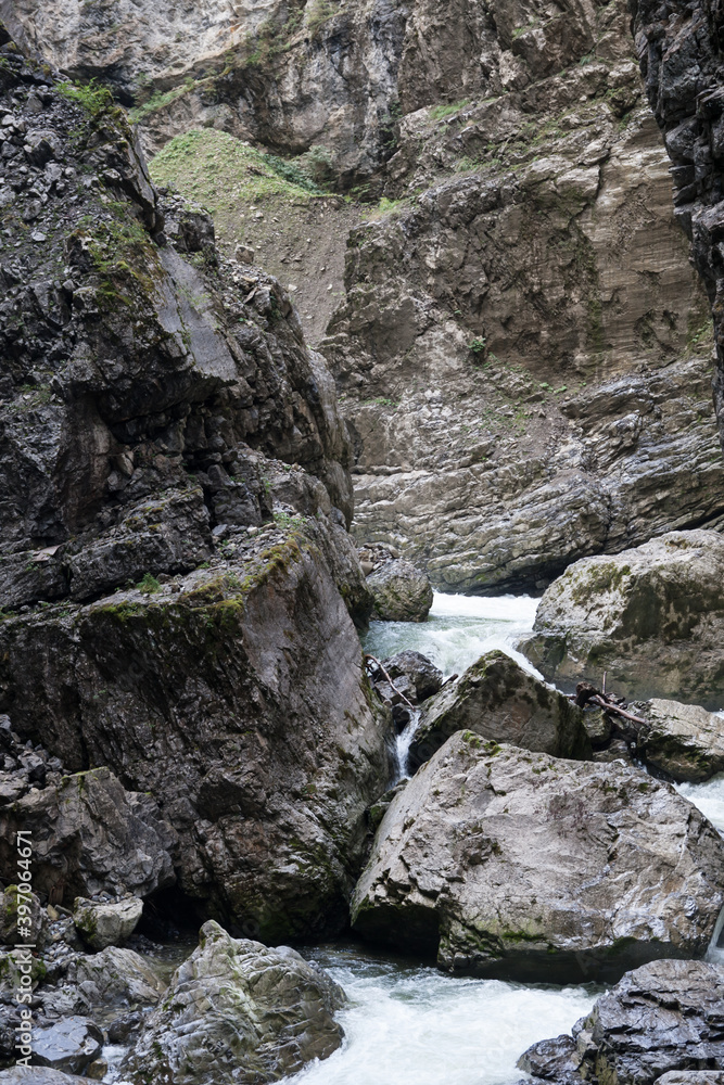 Breitachklamm im Spätsommer, Oberstdorf, Allgäu Breitachklamm im Spätsommer, Oberstdorf, Allgäu