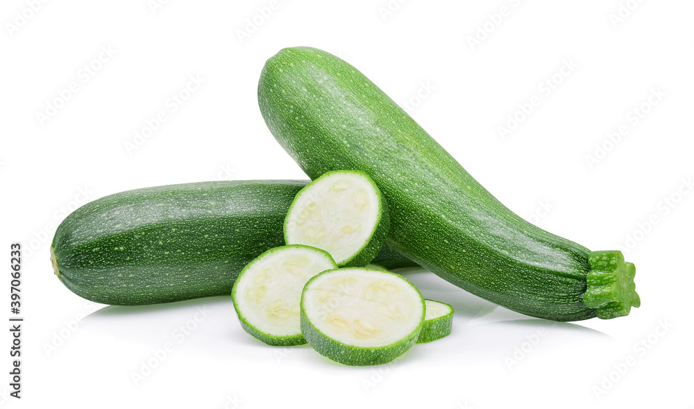 zucchini isolated on white background zucchini isolated on white background