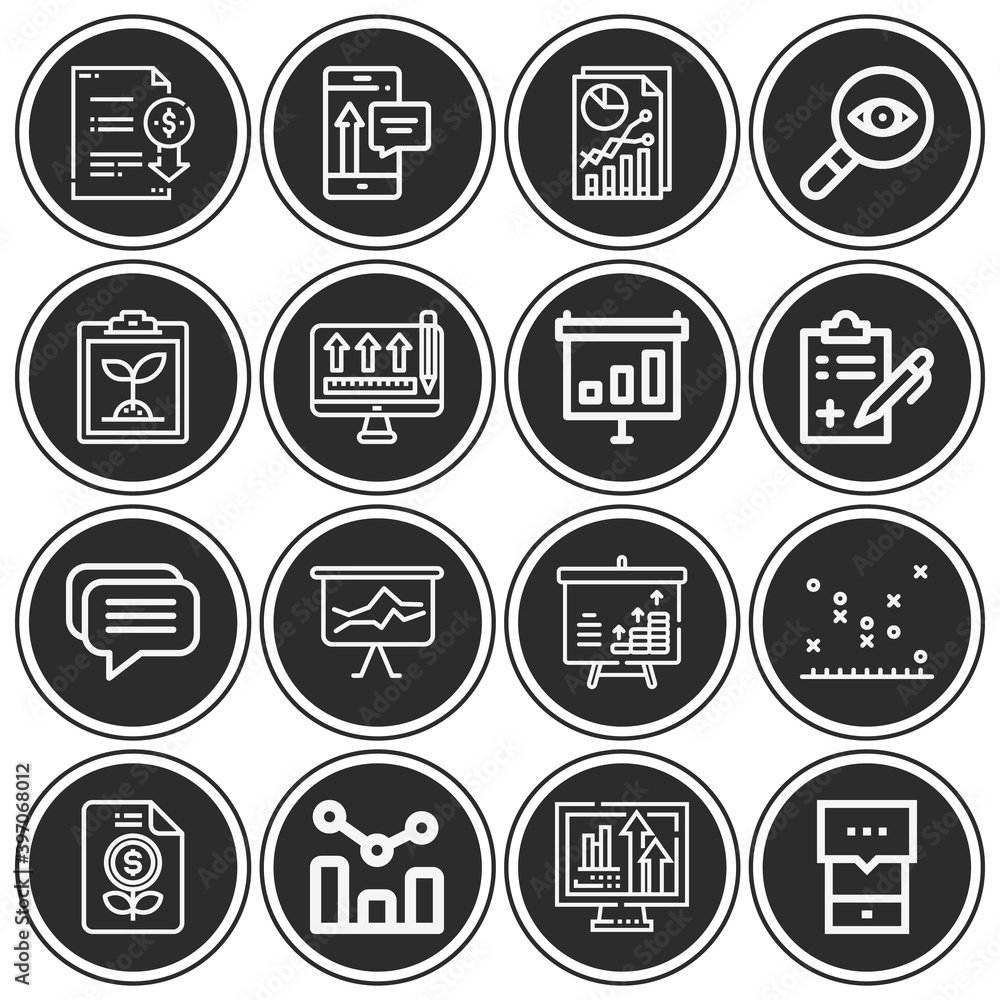16 pack of allegations lineal web icons set 16 pack of allegations lineal web icons set