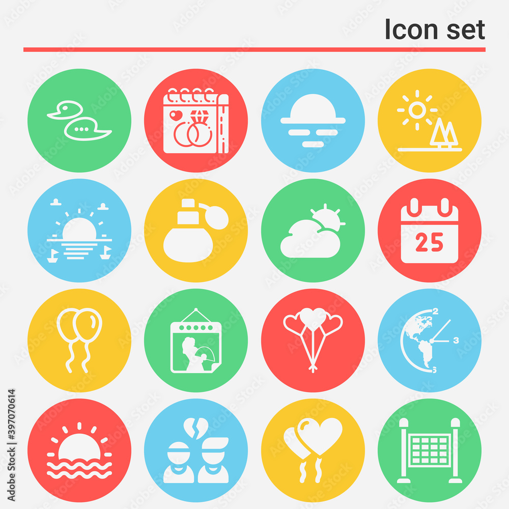 16 pack of noon filled web icons set 16 pack of noon filled web icons set