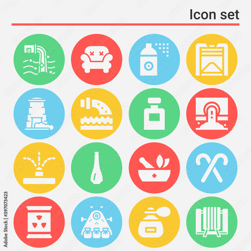 16 pack of remainder filled web icons set 16 pack of remainder filled web icons set