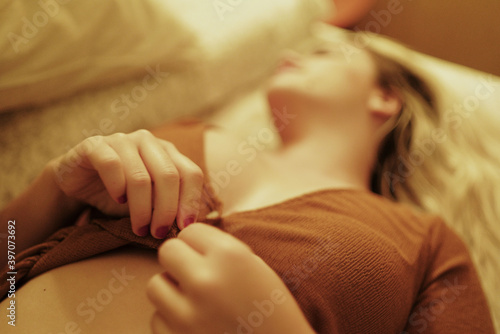 woman in the bed photo