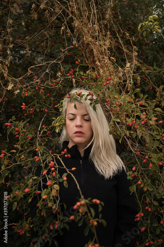 girl in the forest