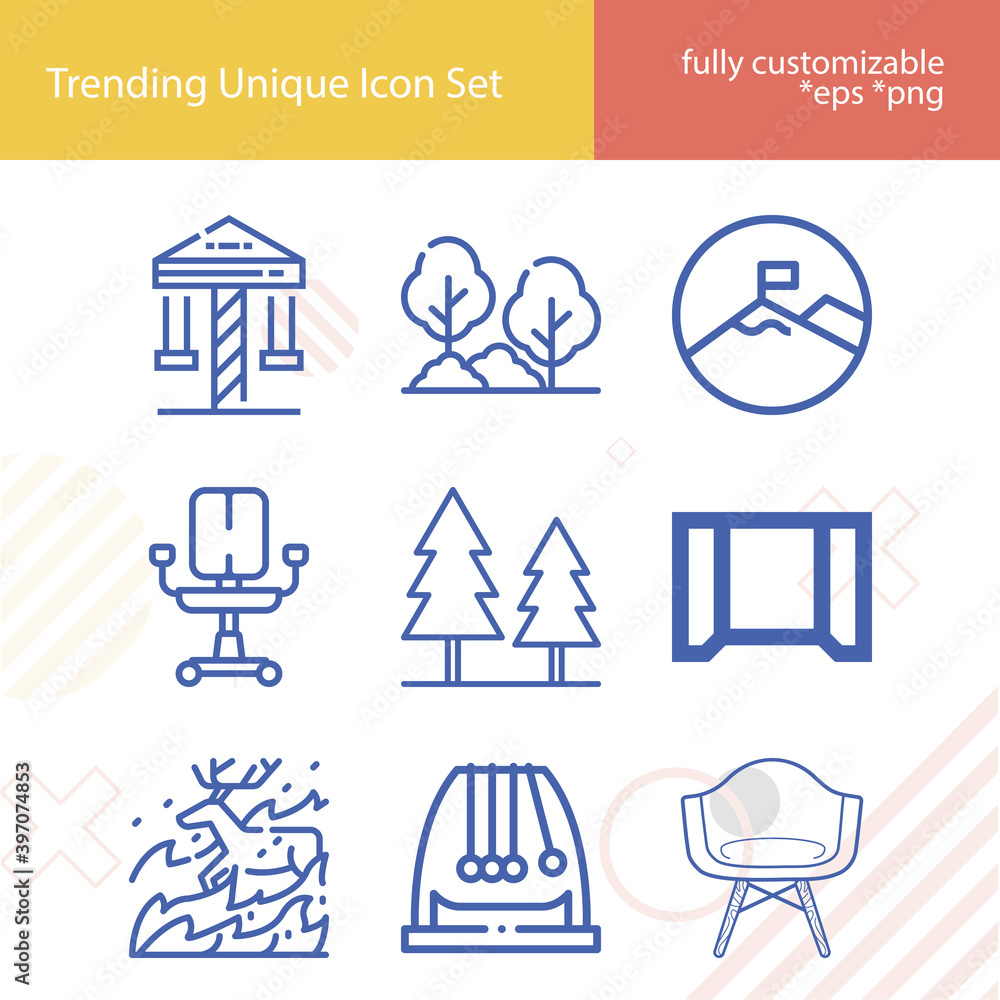 Simple set of lawn related lineal icons. Simple set of lawn related lineal icons.