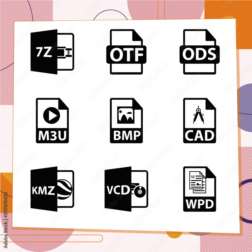 Simple set of 9 icons related to formulating
