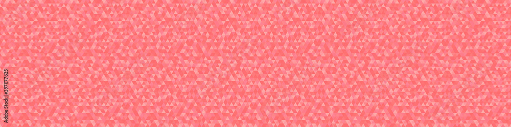 Tiled colored background. Multicolored seamless texture with many triangles. Geometric colorful wallpaper. Web banner. Valentine's day