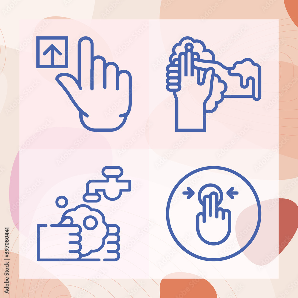 Simple set of manpower related lineal icons Simple set of manpower related lineal icons