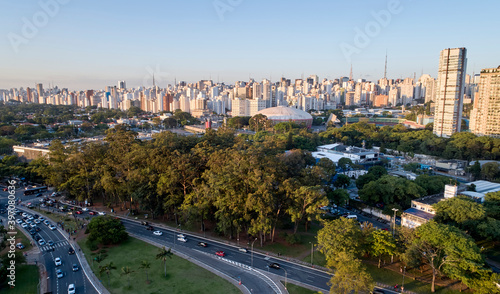 Aerial view of Sao Paulo city.