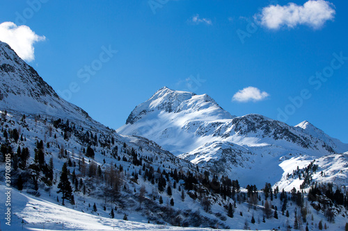 Mountain landscape in the Austrian Alps