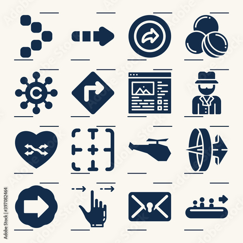 Simple set of privilege related filled icons.