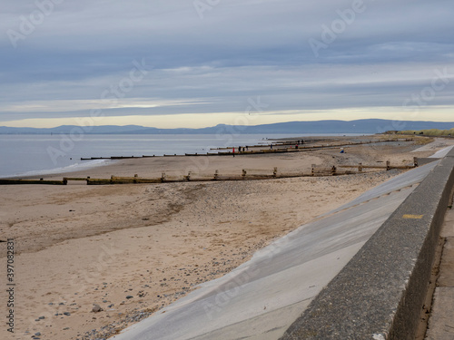 Rossall Beach and Watch Tower at Fleetwood, Lancashire photo