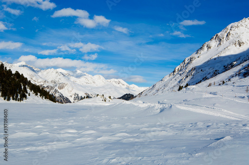 Mountain landscape in the Austrian Alps