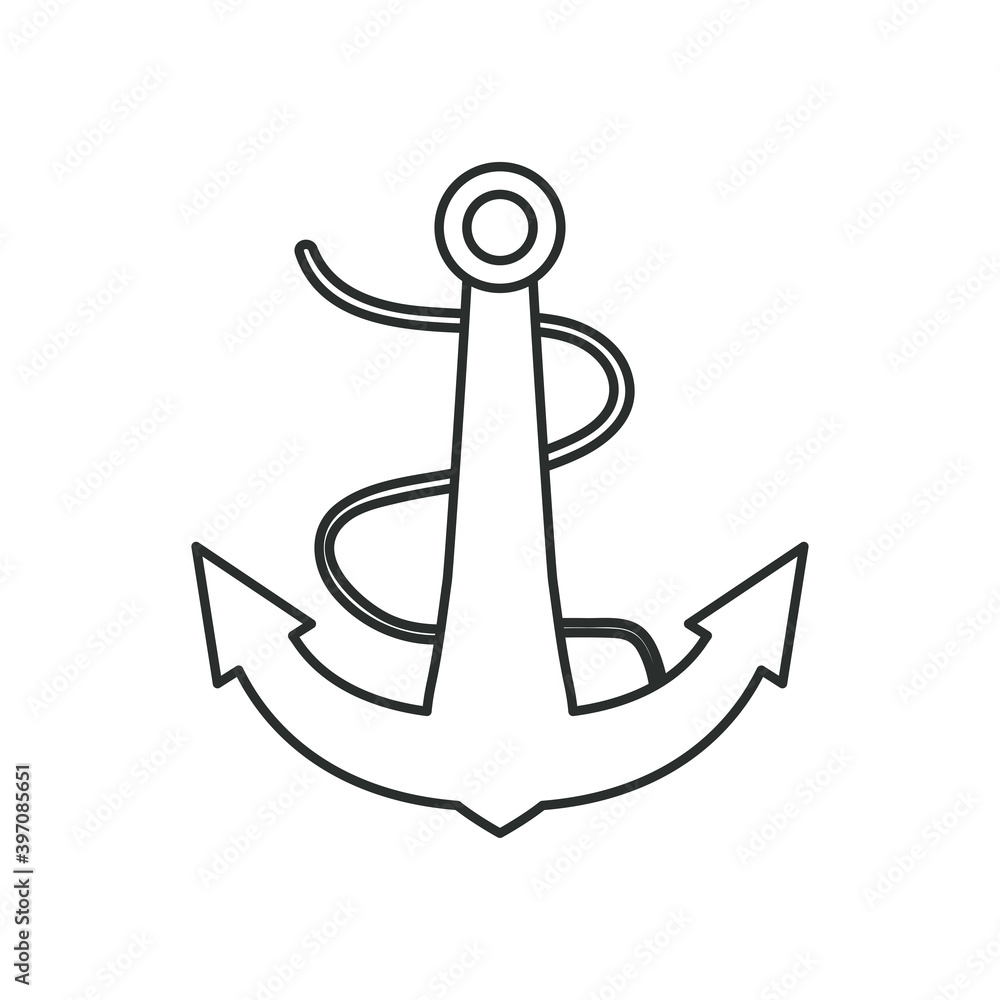 sea anchor icon vector design sea anchor icon vector design