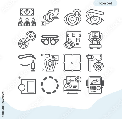 Simple set of temperance related lineal icons.