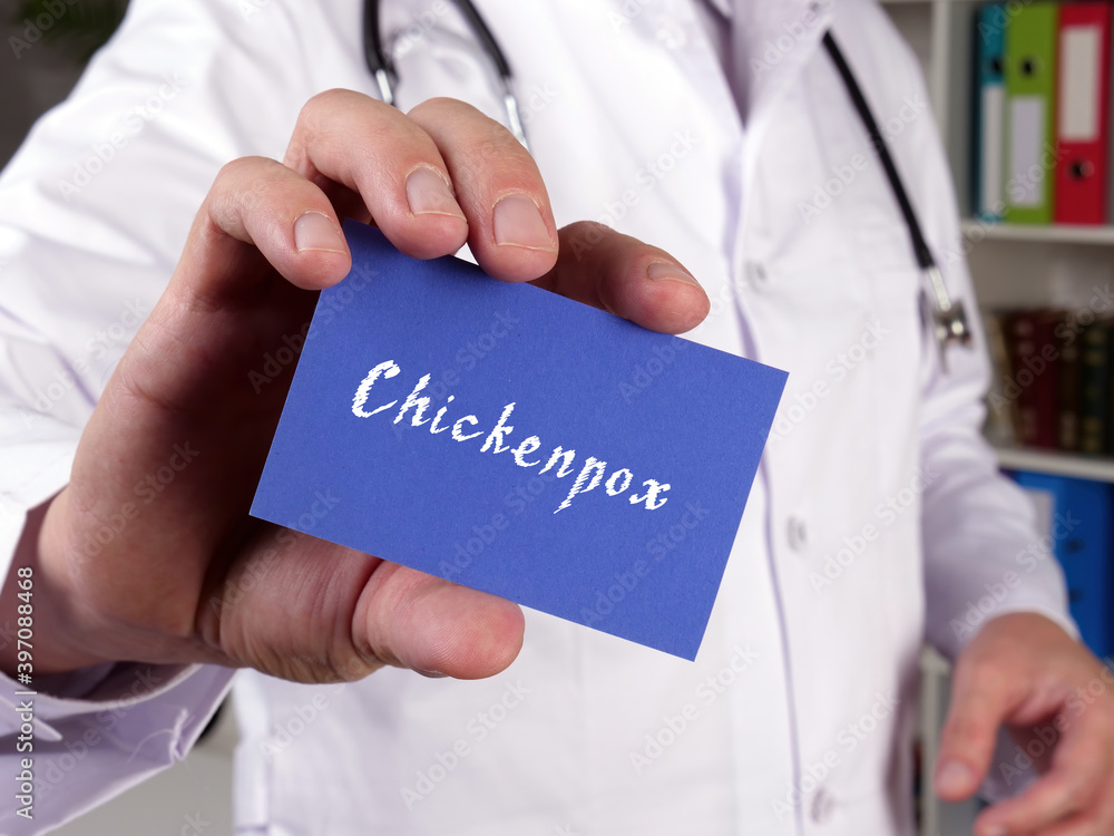 Medical concept about Chickenpox with inscription on the page. Medical concept about Chickenpox with inscription on the page.