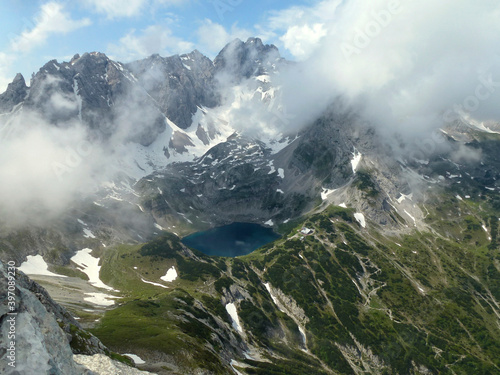 Drachensee lake at Tajakante, Tyrol, Austria in summertime photo