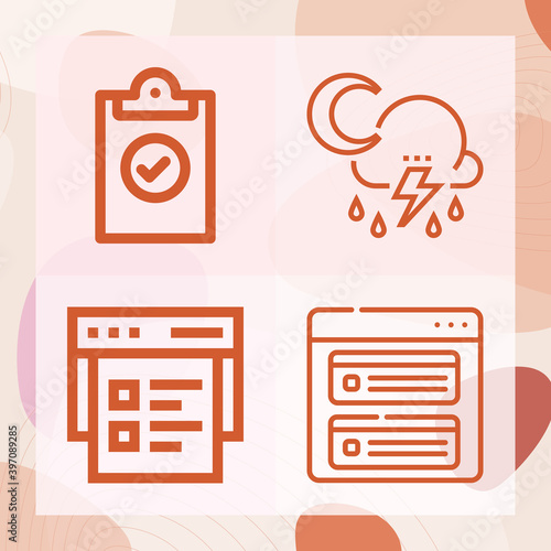 Simple set of strikes related lineal icons