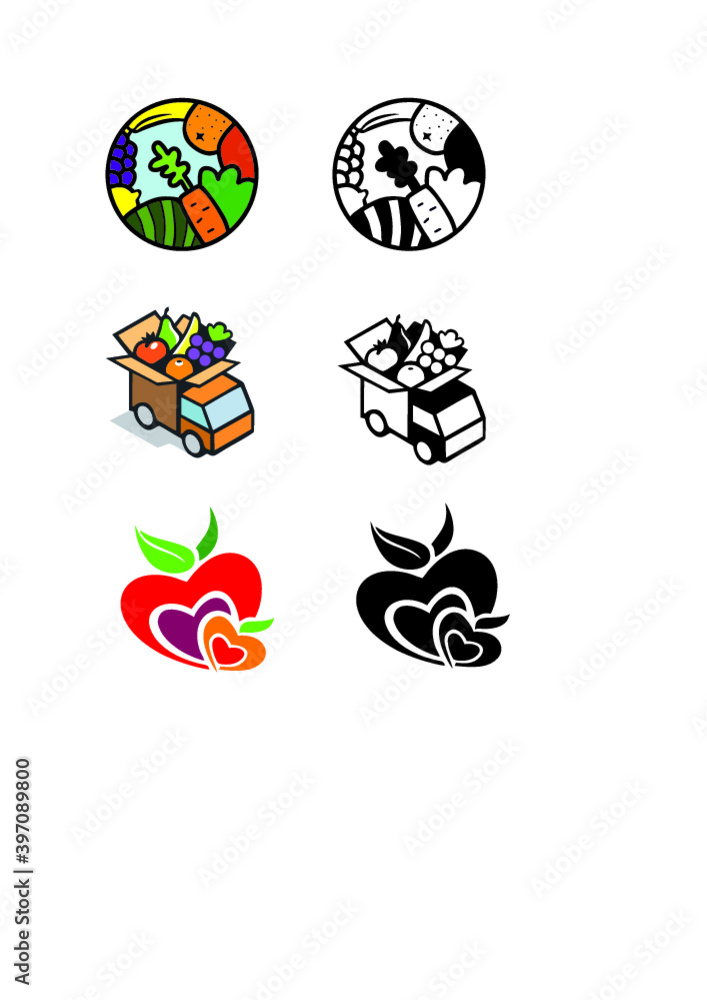 fruit logo fruit logo