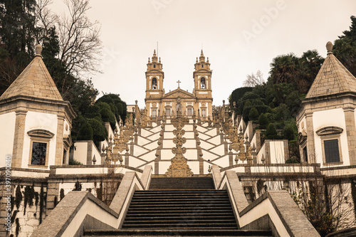 Braga Portugal Bom Jesus do Monte sunset staircase stairway 