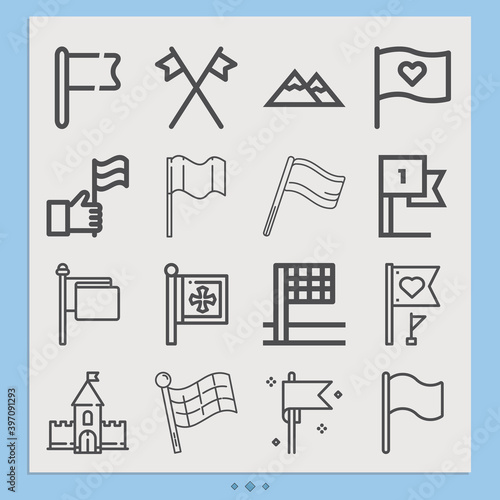 Simple set of slack off related lineal icons.