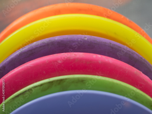 Rainbow of Disc Golf discs