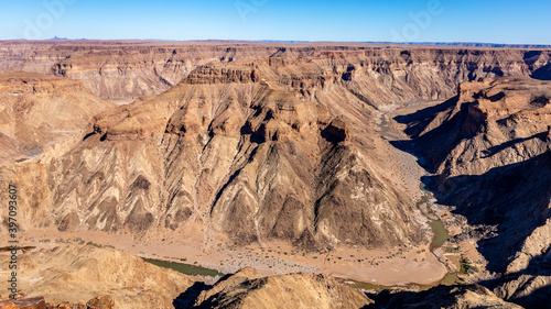 Fish River Canyon, world's second largest canyon, Hobas, South Namibia. photo