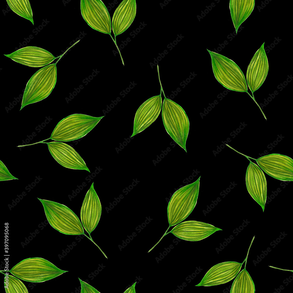 use for fabric, phone case, green leaves use for fabric, phone case, green leaves