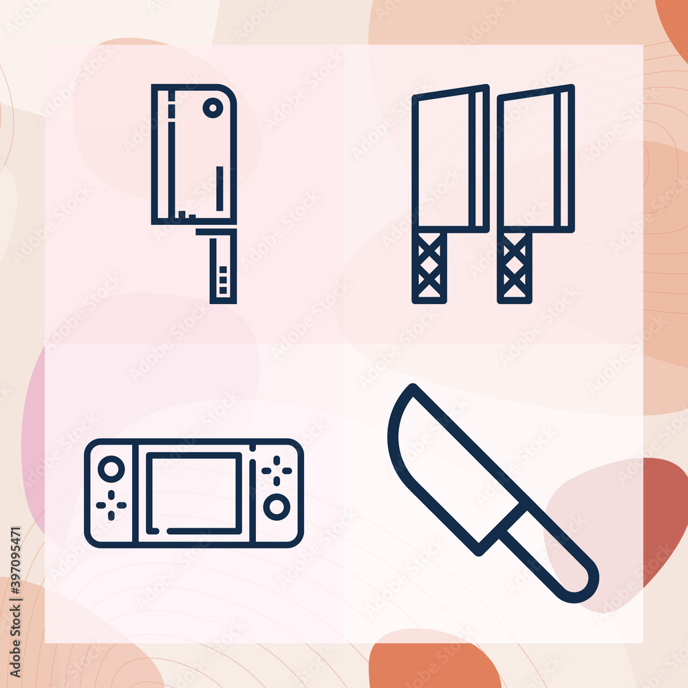 Simple set of 93 related lineal icons Simple set of 93 related lineal icons