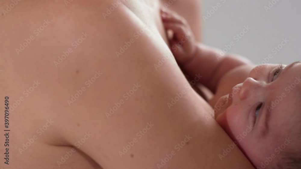 Caucasian mother holding baby daughter Caucasian mother holding baby daughter