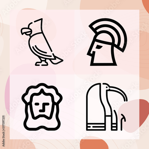 Simple set of pathology related lineal icons