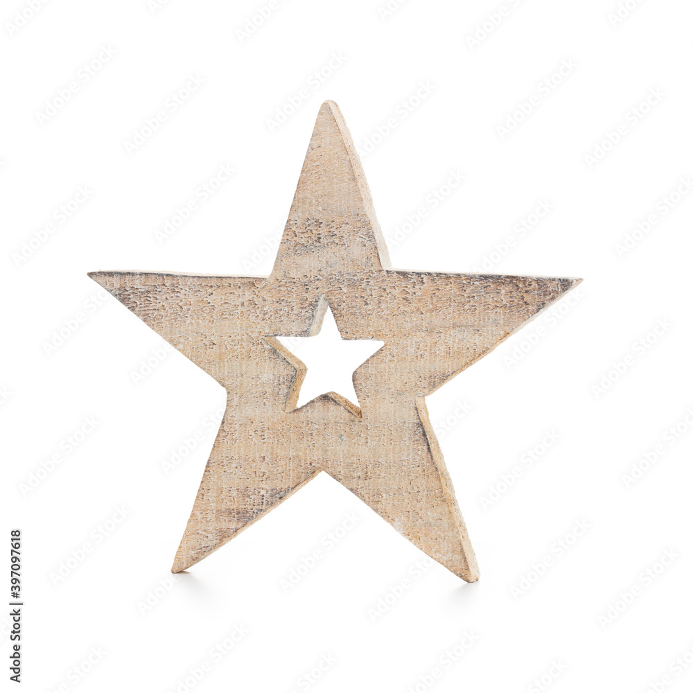 Christmas star isolated on a white background. Christmas star isolated on a white background.
