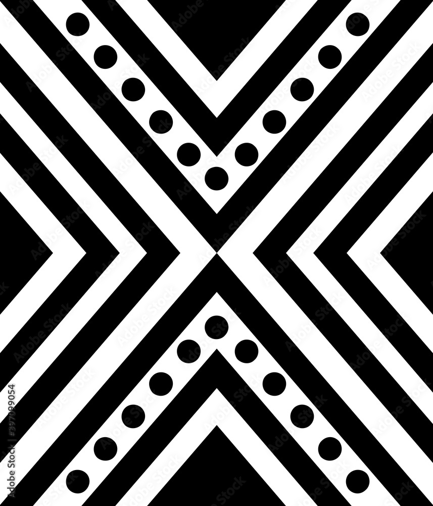 Zimbabwe pattern motif
 - obrazy, fototapety, plakaty 