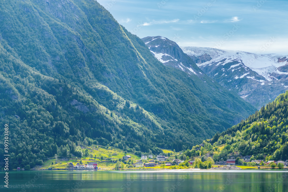 A mountainous landscape of Norway