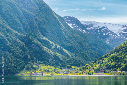 A mountainous landscape of Norway