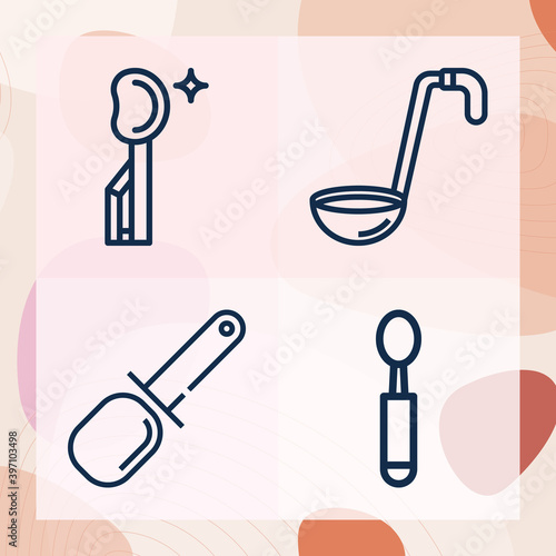 Simple set of twelfth related lineal icons