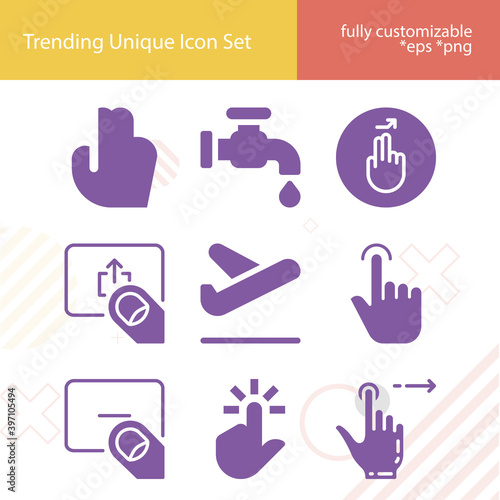 Simple set of revenge related filled icons.