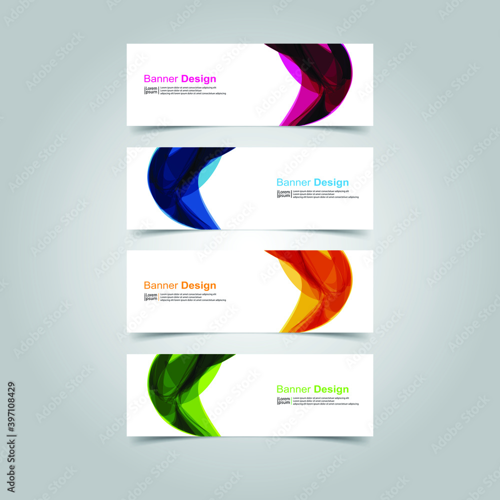 Vector Abstract banner web template Vector Abstract banner web template