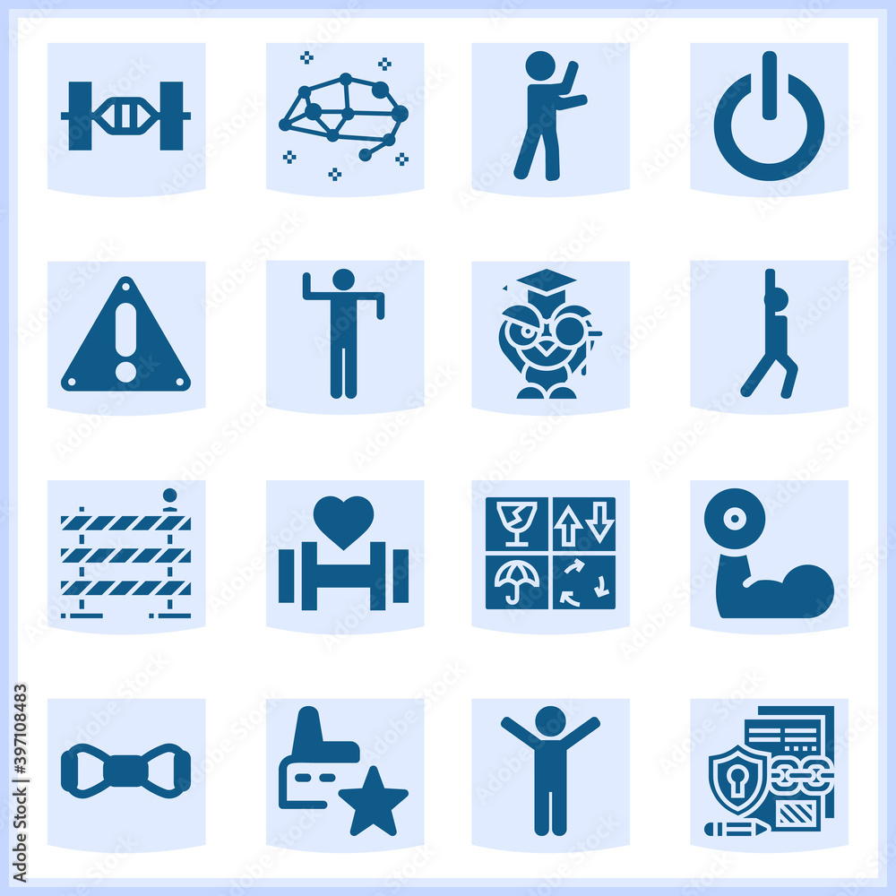 Discretion related simple set. 16 filled Discretion related simple set. 16 filled