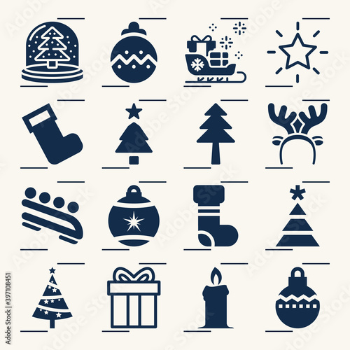 Simple set of dec related filled icons.