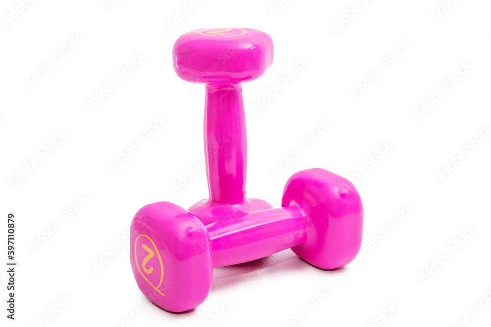 gym dumbbells isolated on white background gym dumbbells isolated on white background