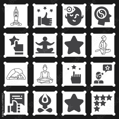 16 pack of retrospect  filled web icons set