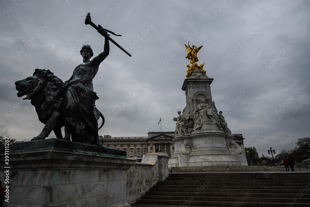 Victoria Memorial at the Mall, across Buckingham Palace, London