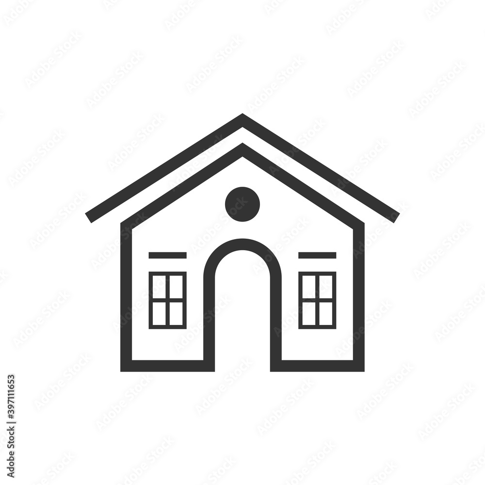 House or real estate flat logo design premium vector House or real estate flat logo design premium vector