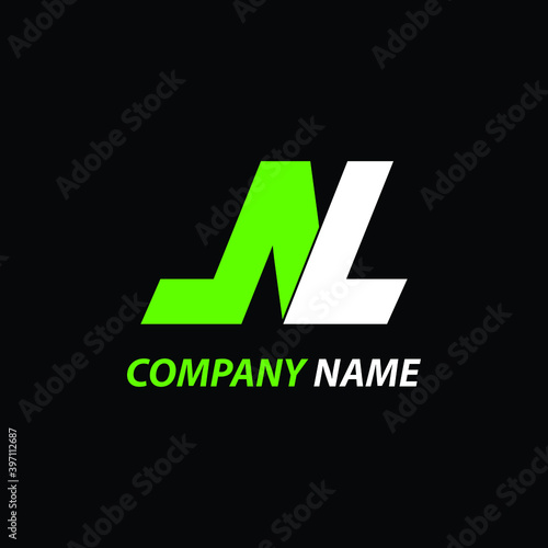 NL logo. Logo NL. NL Letter. Letter NL