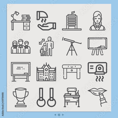 Simple set of basis related lineal icons.
