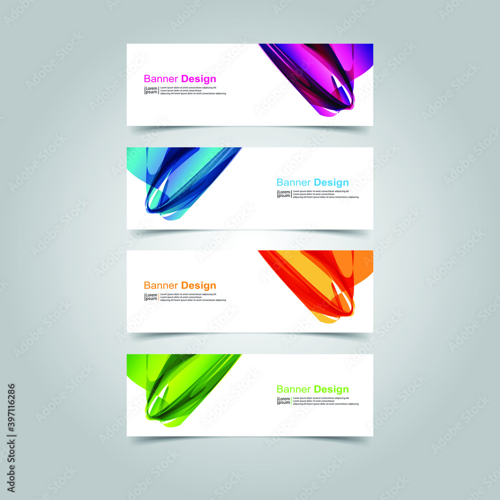 Vector Abstract banner web template Vector Abstract banner web template