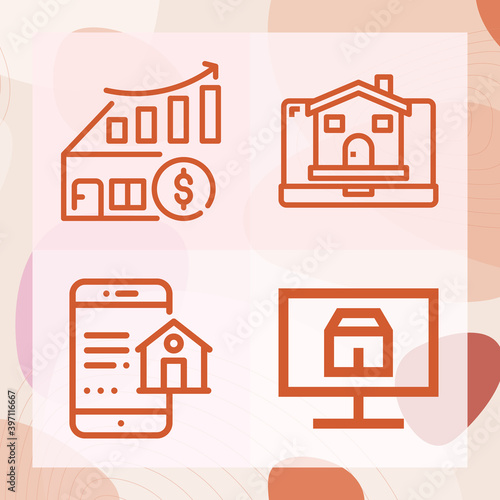 Simple set of imaginary number related lineal icons