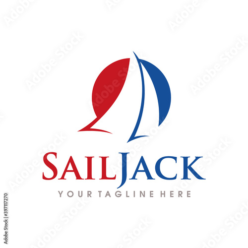 Sailing Logo Design. Sailing Boat Logo Vector Template