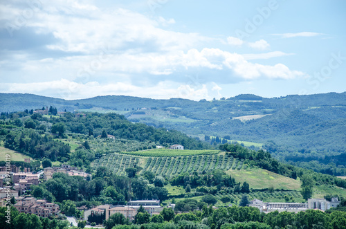 Panoramic view of countryside. Tuscany, Italy, Europe. © Uixdk