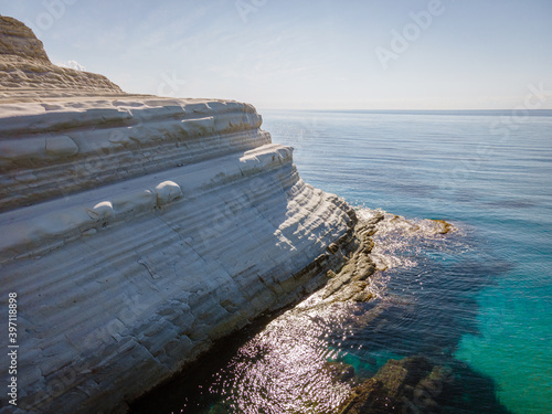 Scala dei Turchi Stair of the Turks, Sicily Italy, Scala dei Turchi. A rocky cliff on the coast of Realmonte, near Porto Empedocle, southern Sicily, Italy. Europe photo